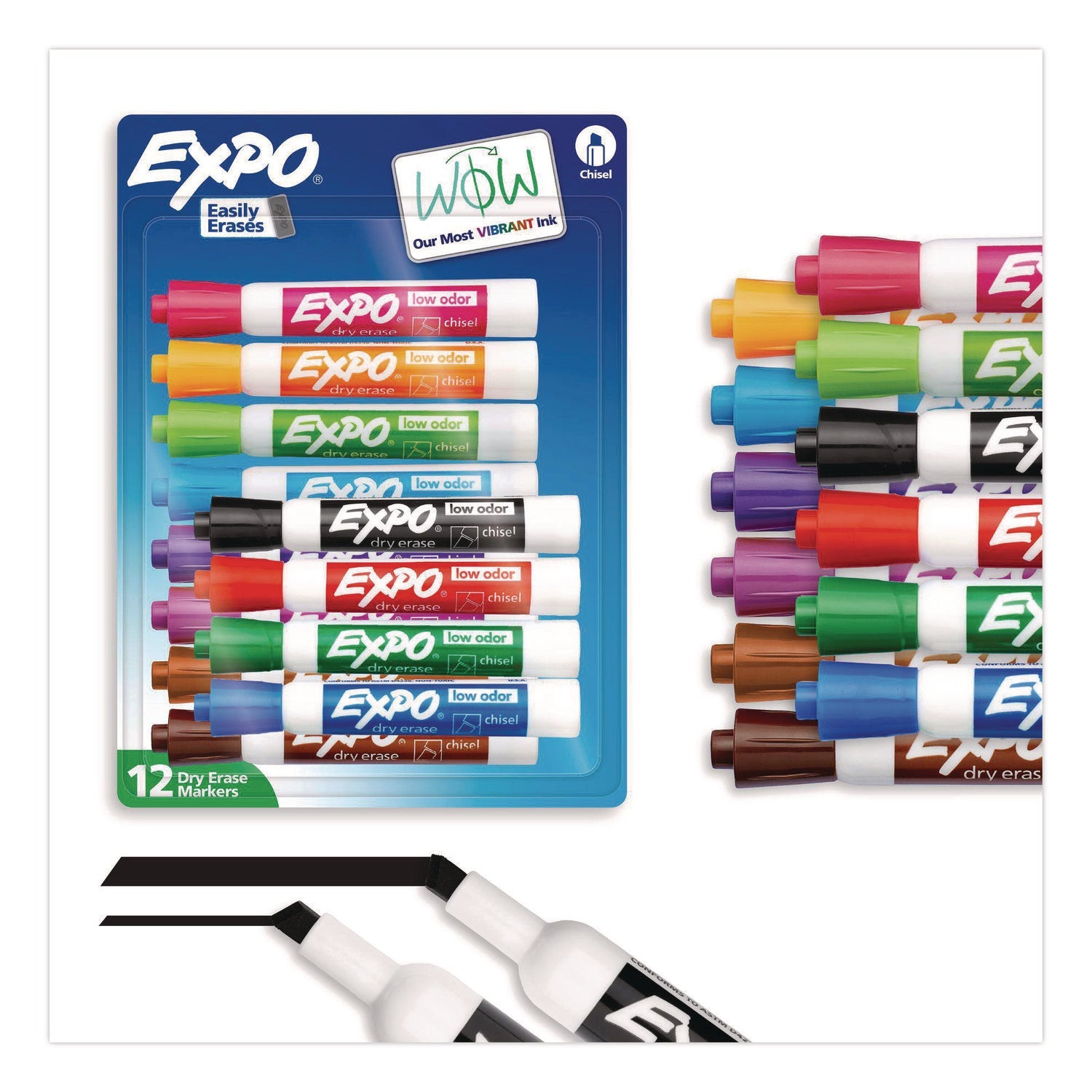expo®-low-odor-dry-erase-marker-broad-chisel-tip-assorted-colors-12-set-san80699a_1