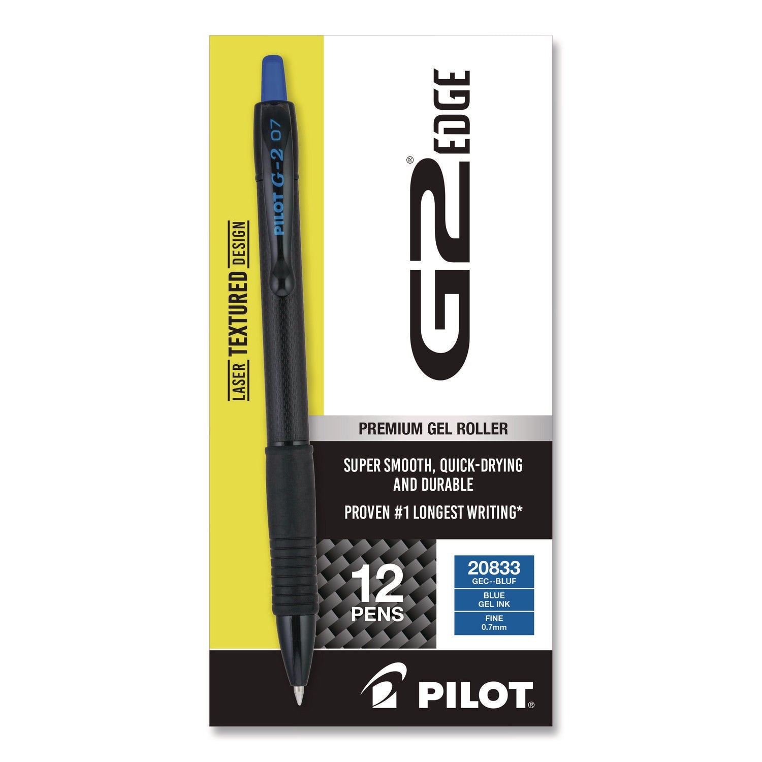 pilot®-g2-edge-premium-gel-roller-pen-retractable-fine-0-7-mm-blue-ink-black-blue-barrel-dozen-pil20833_1