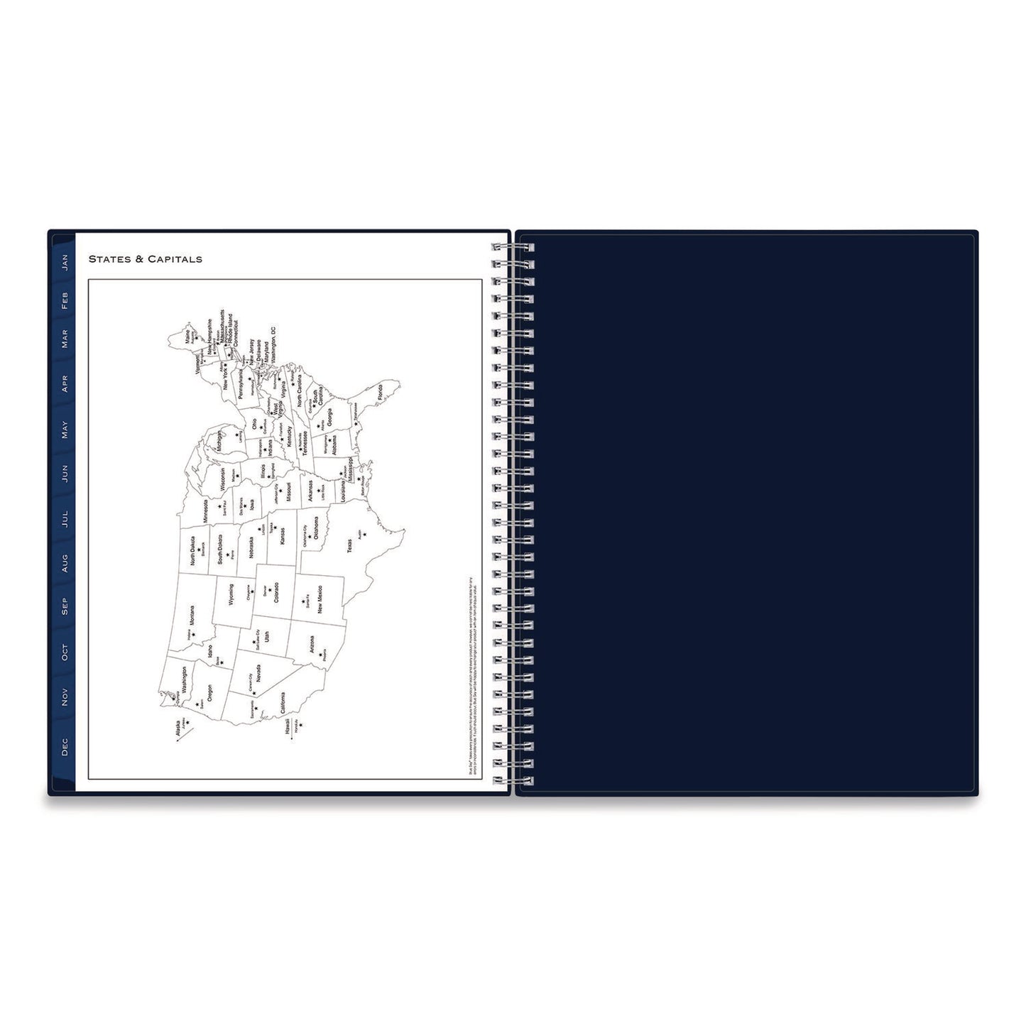 Blue Sky® Passages Weekly Appointment Book and Monthly Planner, 11 x 8.5, Navy Cover, 12-Month (Jan to Dec): 2026 (BLS148658)
