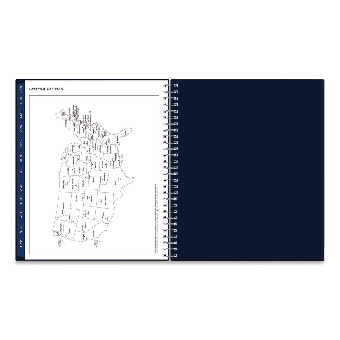 Blue Sky® Passages Monthly Planner, 10 x 8, Navy Cover, 12-Month (Jan to Dec): 2026 (BLS148660)