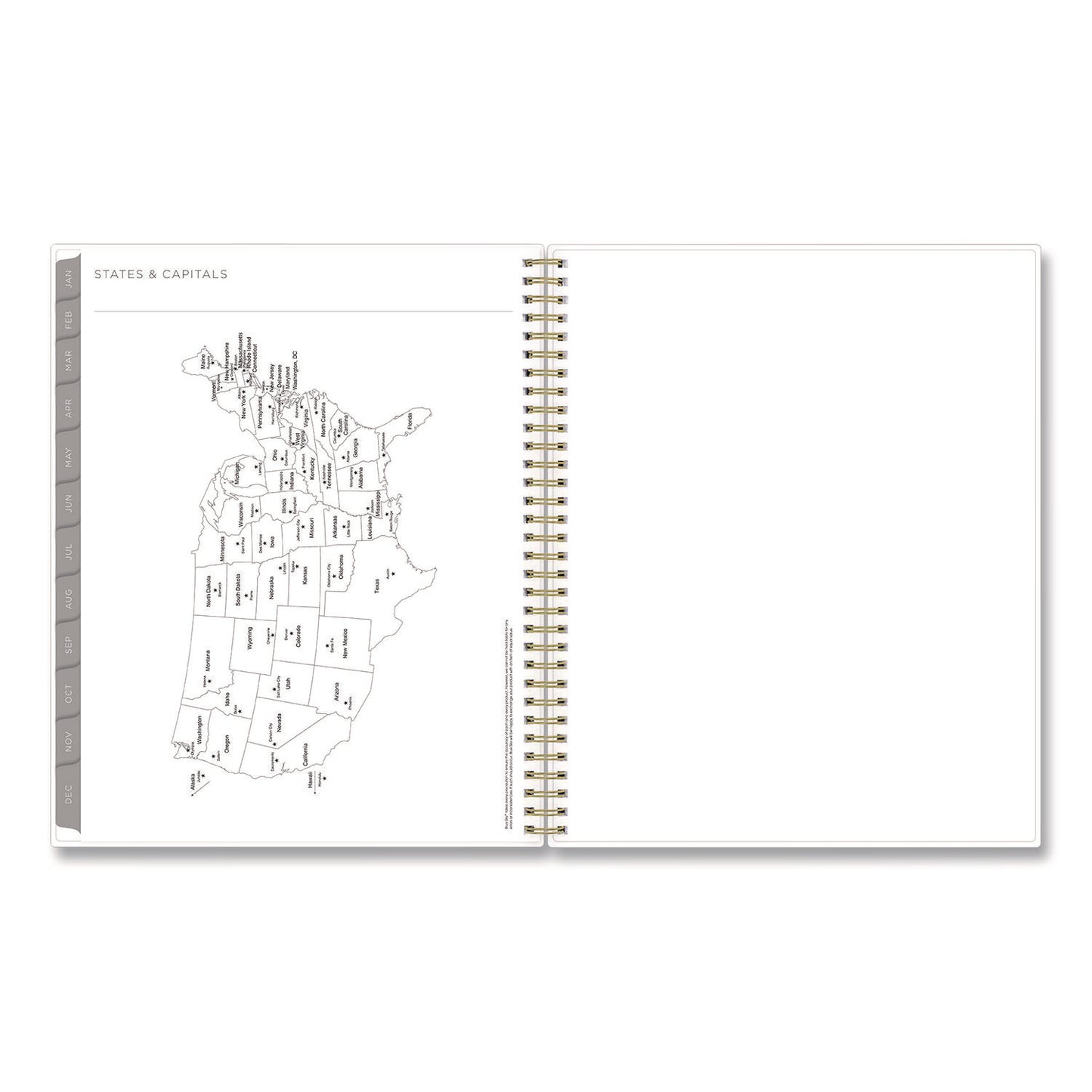 Blue Sky® Mimosa Weekly/Monthly Planner, 11 x 8.5, Floral Artwork, Yellow/Green/White Cover, 12-Month (Jan to Dec): 2026 (BLS149059)