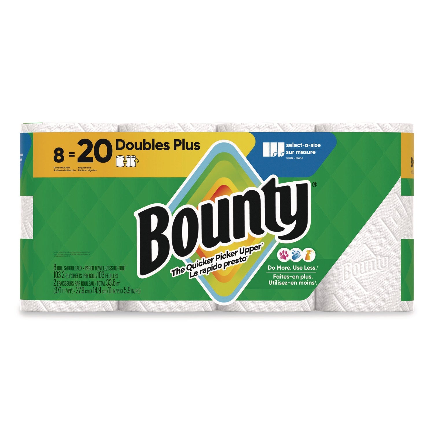 bounty-r-select-a-size-kitchen-roll-paper-towels-2-ply-5-9-x-11-white-103-sheets-double-plus-roll-8-rolls-pack-pgc19274_1