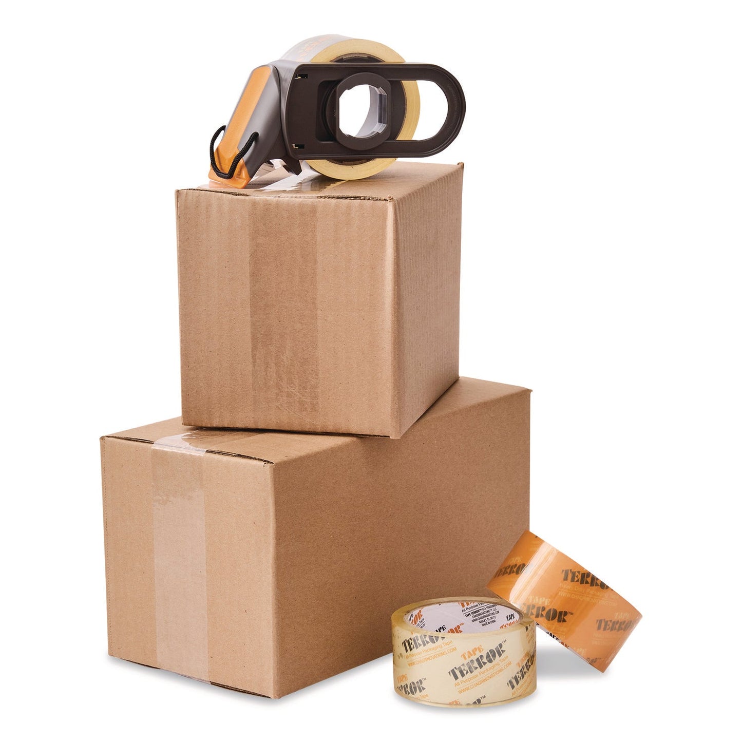 tape-terror™-tape-dispenser-with-tape-3-core-polypropylene-gray-orange-1-dispenser-1-roll-pro-grade-packaging-tape-ch7tt05752_6