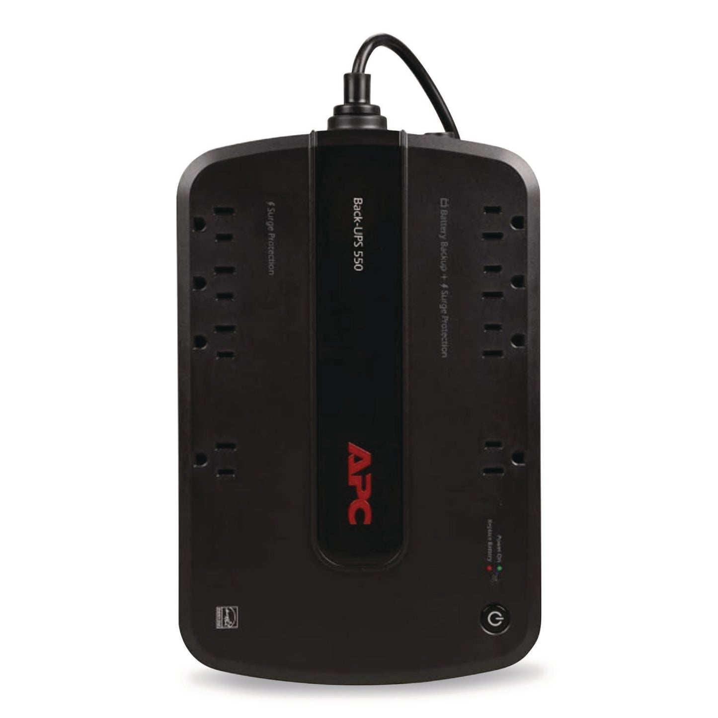 APC® Back-UPS ES 550VA System, 8 Outlets, 550 VA, 365 J (SEU733726)