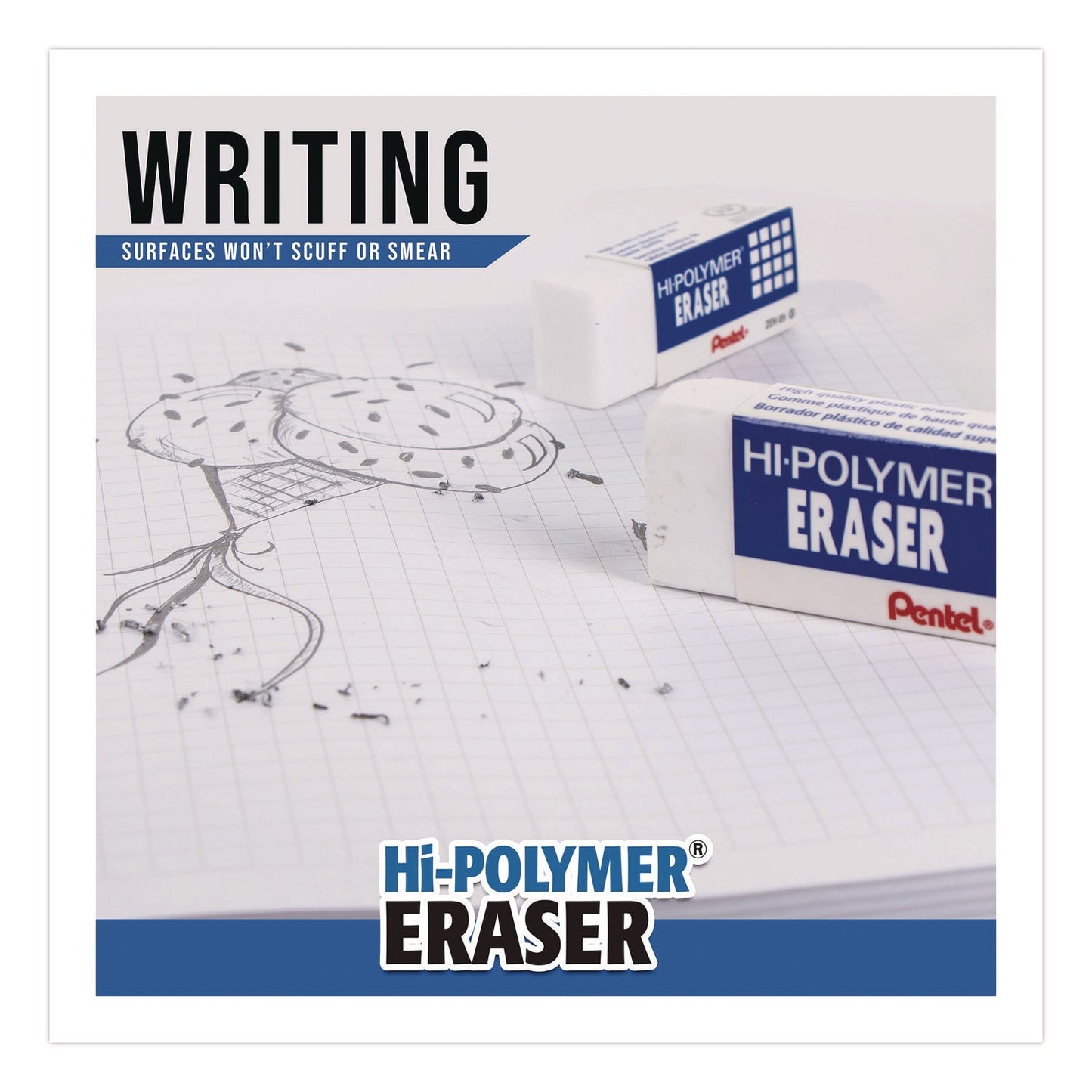 pentel®-hi-polymer-eraser-for-pencil-marks-rectangular-block-white-10-box-penzeh10pc10_7
