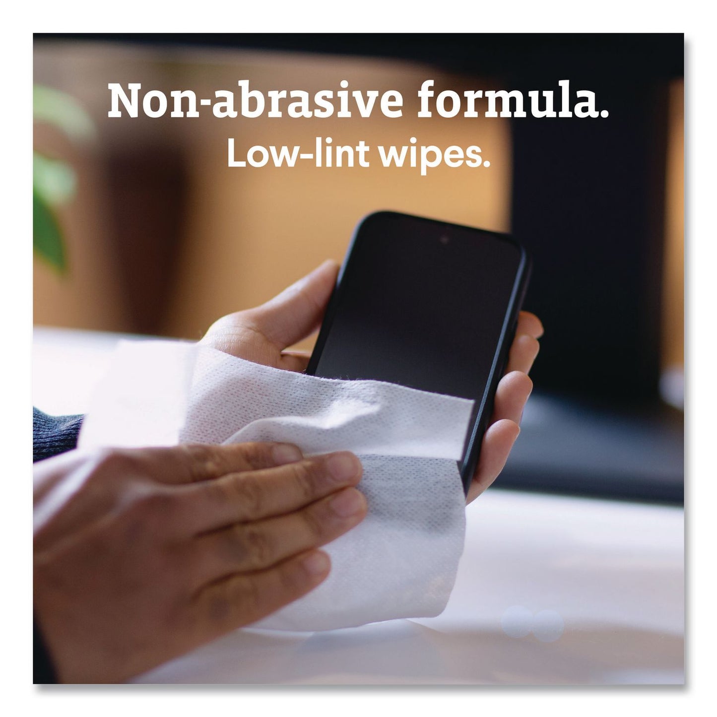 Clorox® CloroxPro ScreenPlus Sanitizing Wipes, 6 x 8, Citrus Blend, White, 75/Canister, 6 Canisters/Carton (CLO60724CT)