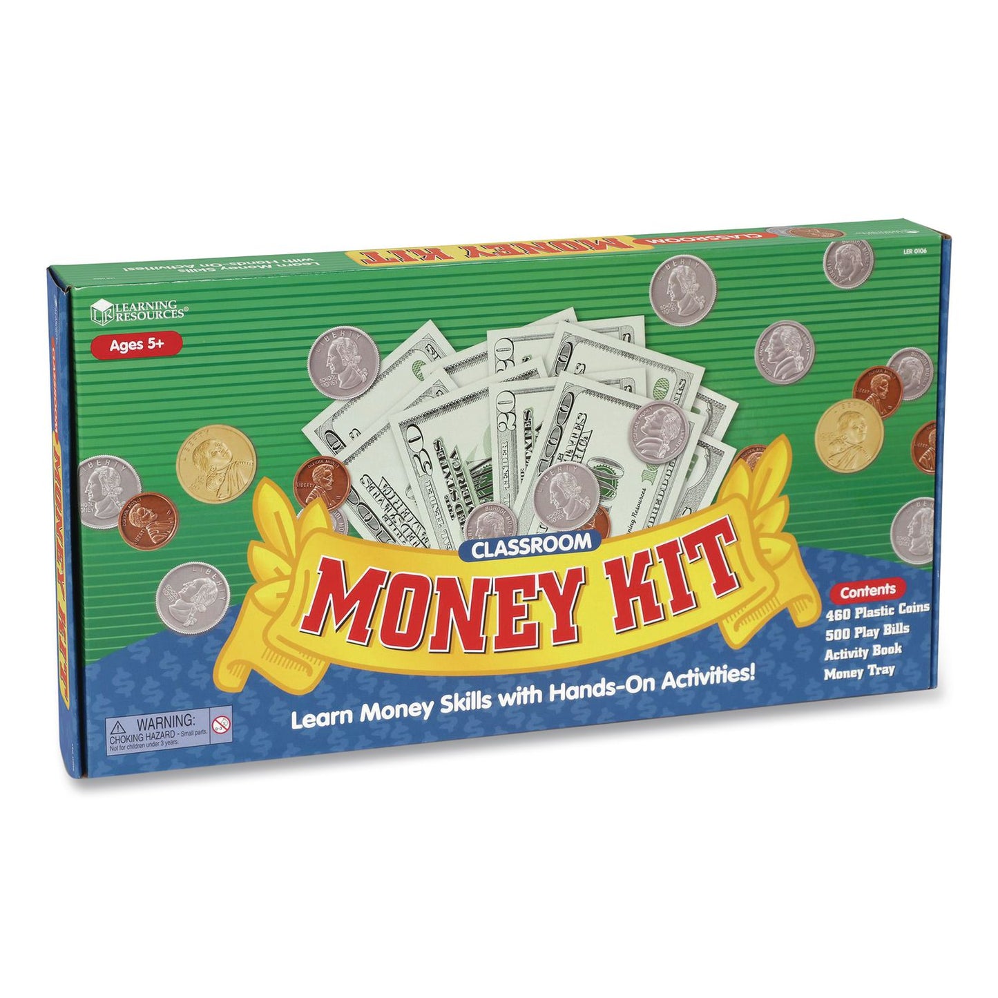 Learning Resources® Giant Classroom Money Kit, Grades K to 4, 960 Pieces (LRNLER0106)
