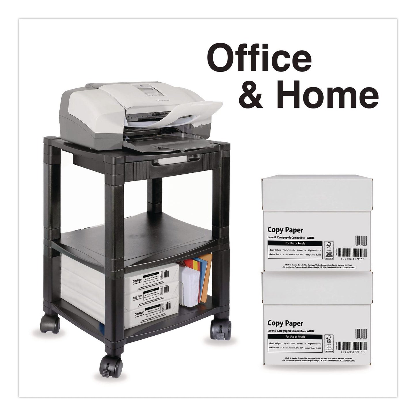 WHITEBOX Office Paper, 92 Bright, 20 lb Bond, 8.5 x 11, White, 500 Sheets/Ream, 10 Reams/Carton, 40 Cartons/Pallet, 21 PLT/Truckload (LPPXG811W9T1)
