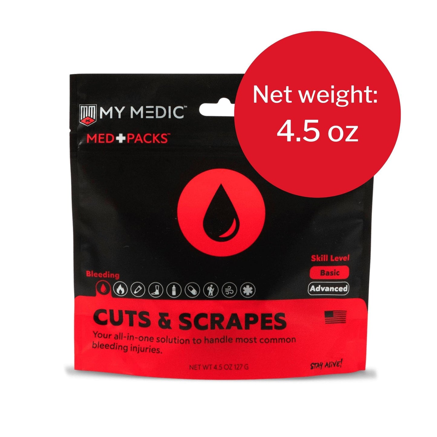 My Medic™ MED PACKS Cuts and Scrapes First Aid Kit Pouch (1207803_EA)