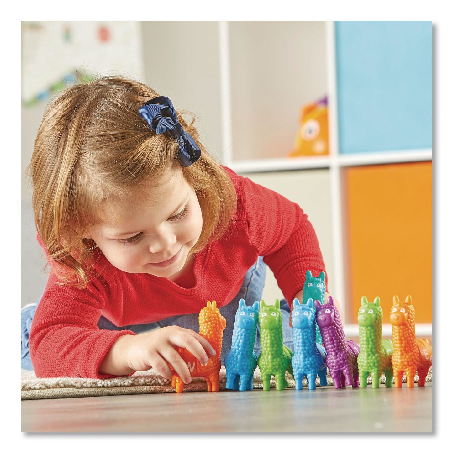 Learning Resources® Snap-n-Learn Letter Llamas, Pre-K, 26 Pieces (LRNLER6713)