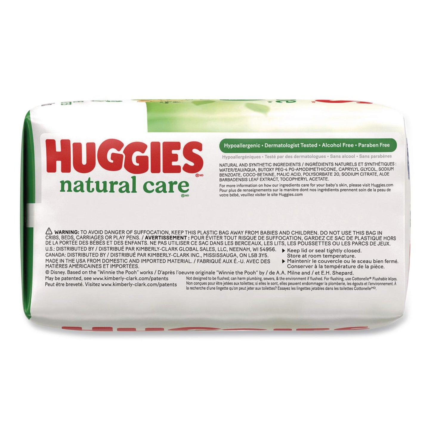 Huggies® Natural Care Sensitive Baby Wipes, 6.6 x 6.86, Unscented, White, 56 Wipes/Pack, 3 Packs/Carton (KCM41926)