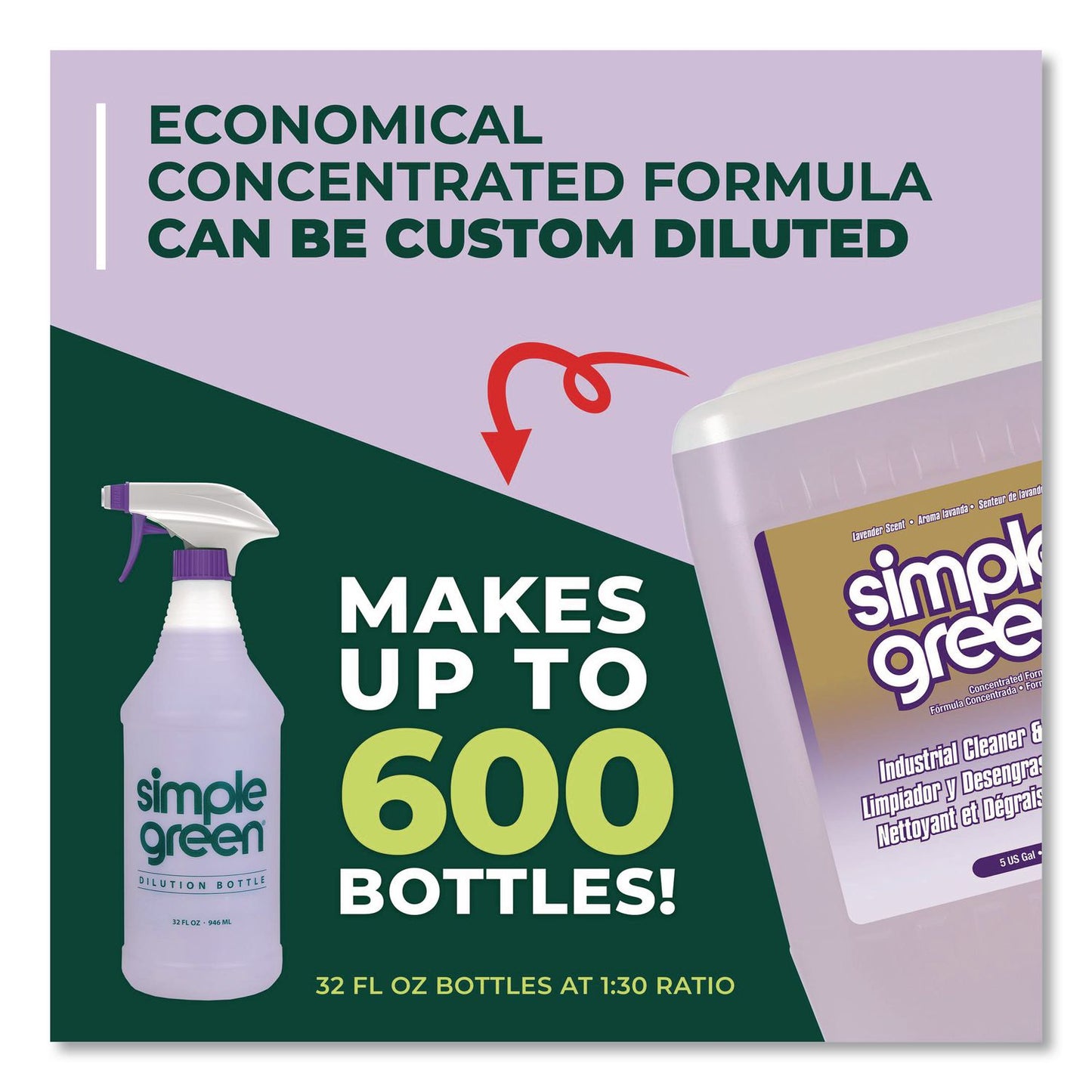 Simple Green® Industrial Cleaner and Degreaser, Lavender Scent, 5 gal Pail (SMP1600005)