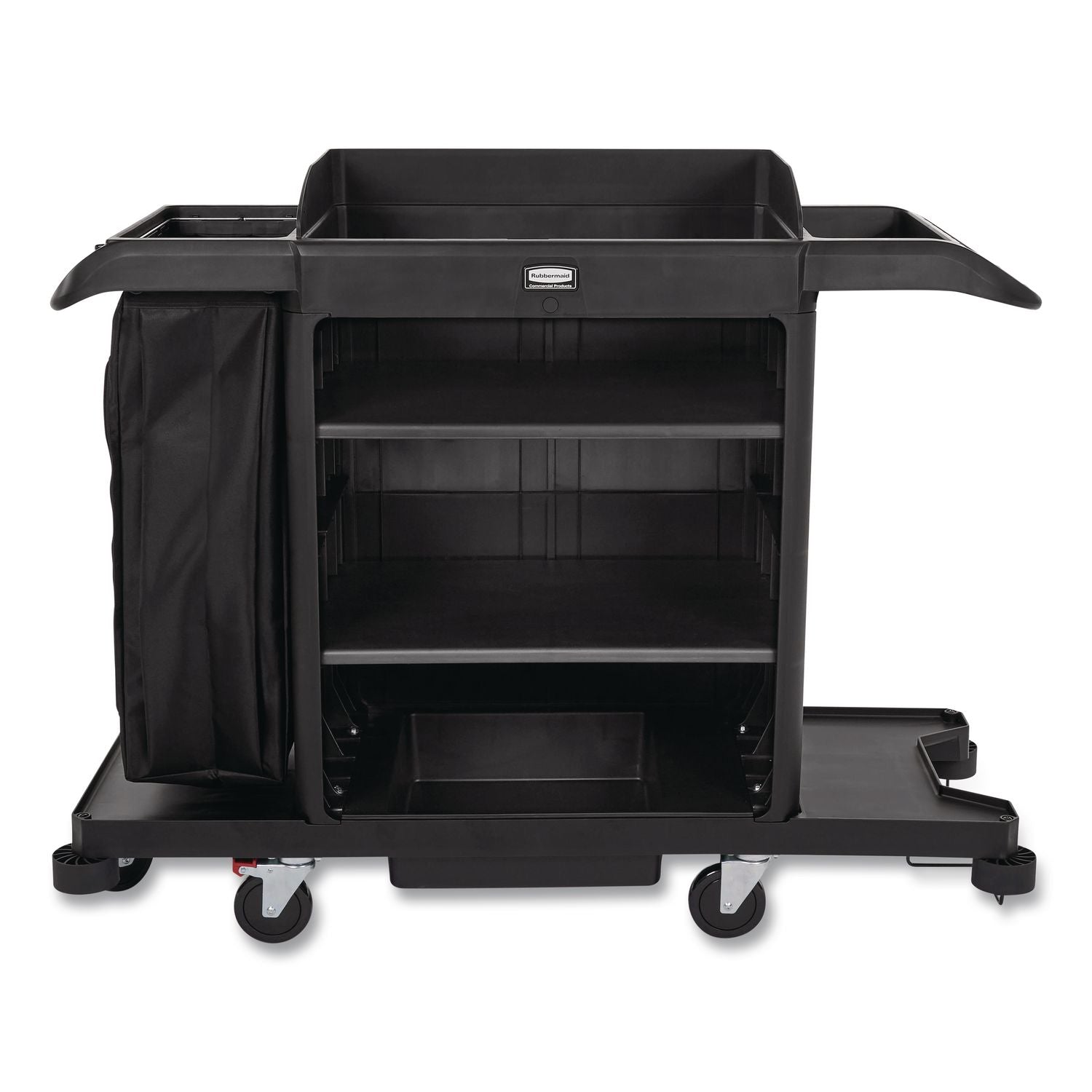 rubbermaid®-commercial-full-size-housekeeping-cart-plastic-3-shelves-1-bin-24-4-x-62-4-x-49-black-rcp2202581_1