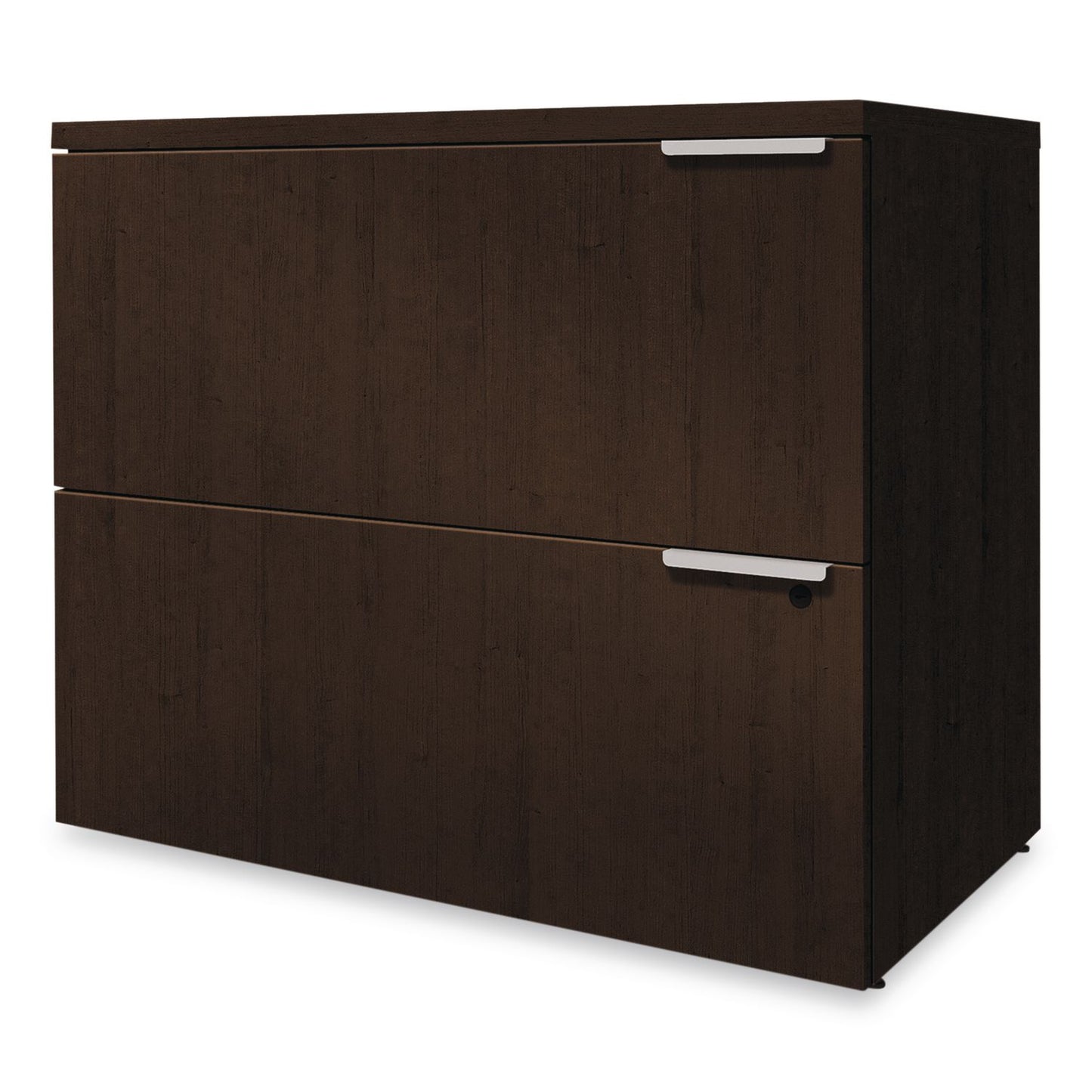 HON® Voi Lateral File, 2 Legal/Letter-Size File Drawers, Mahogany, 36" x 20" x 29.5" (HONVLF36N)
