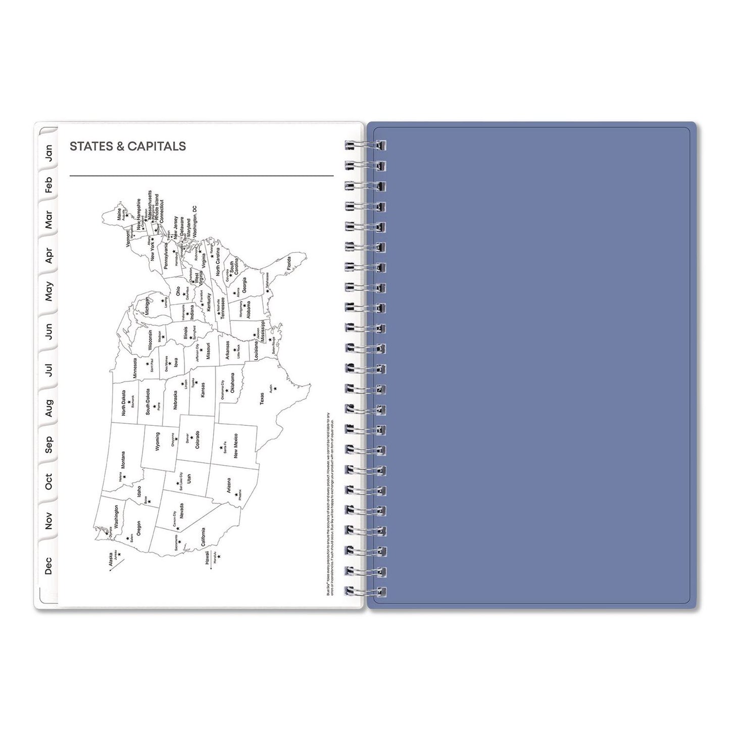 Blue Sky® Lindley Weekly/Monthly Planner, Lindley Floral Artwork, 8 x 5, White/Blue/Green Cover, 12-Month (Jan to Dec): 2026 (BLS101579)