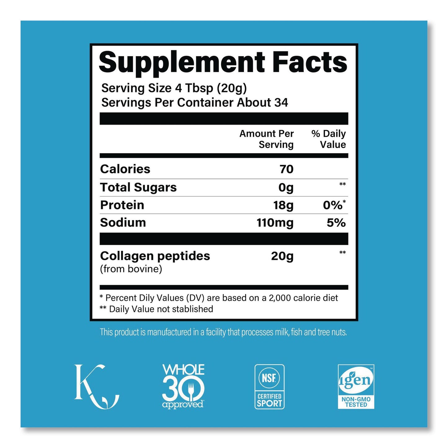 VITAL PROTEINS® Collagen Peptides Unflavored Powder, Unflavored, 24 oz Bottle (GRR22002620)