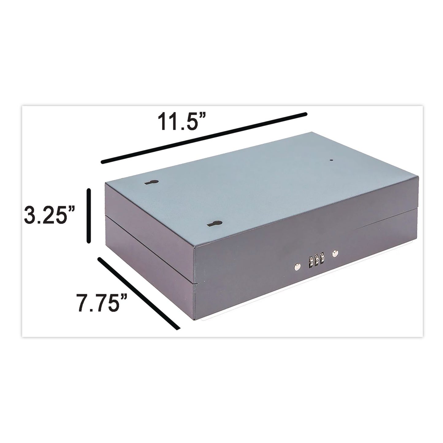 CONTROLTEK® Combination Lockable Key Cabinet, 28-Key, 7.75 w x 3.25 d x 11.5 h, Metal, Gray (CNK500150)