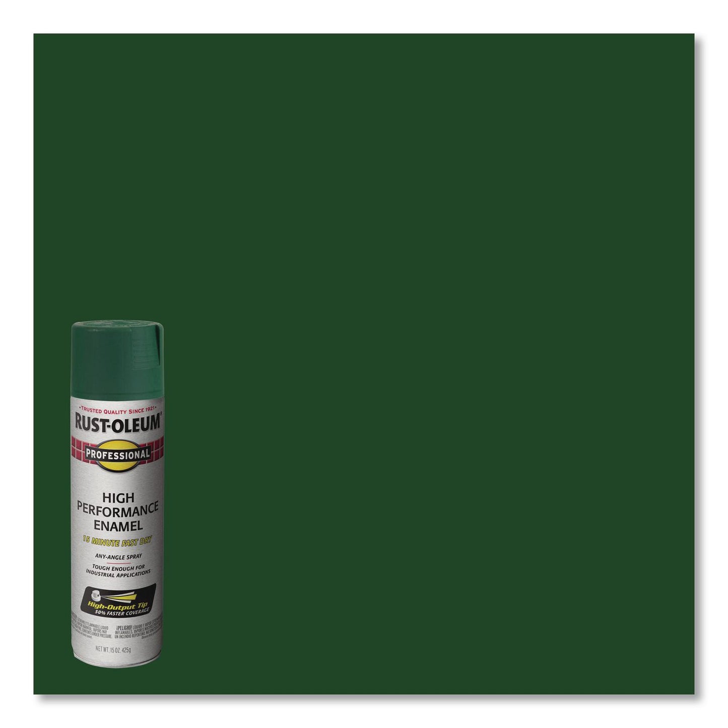 Rust-Oleum® Professional Spray Paint, Gloss Hunter Green, 15 oz Aerosol Can, 6/Carton (RST7538838)