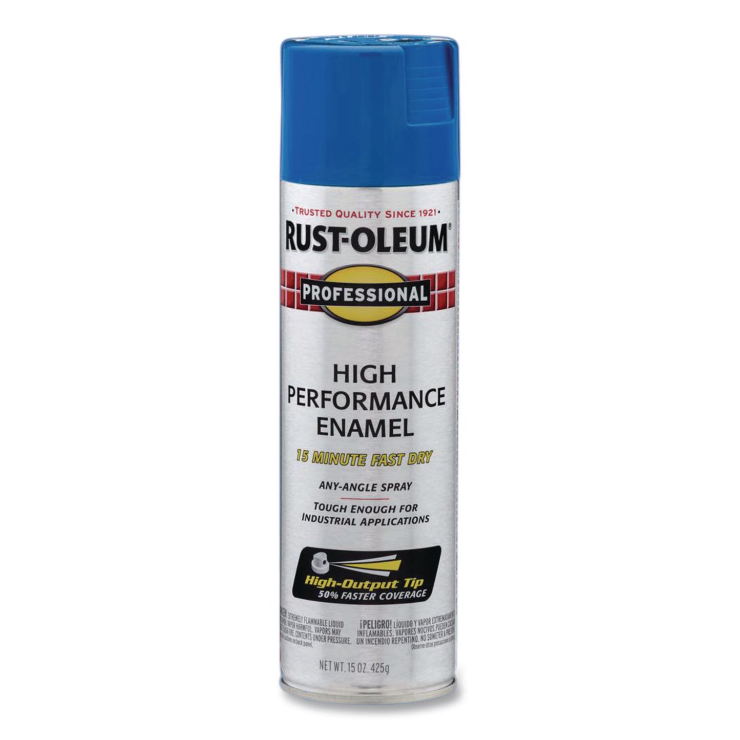 Rust-Oleum® Professional Spray Paint, Gloss Safety Blue, 15 oz Aerosol Can, 6/Carton (RST7524838CT)