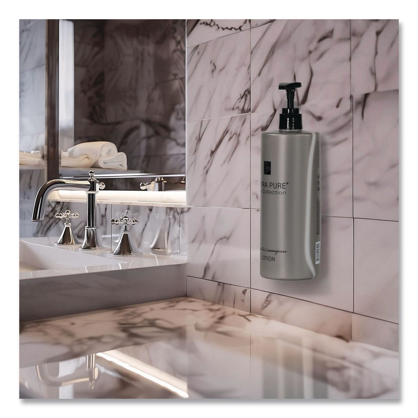 Diversified Hospitality Solutions Terra Pure Body Lotion Air Pump, 16.23 oz Bottle, Green Tea and Lemongrass Scent (DHS458975EA)