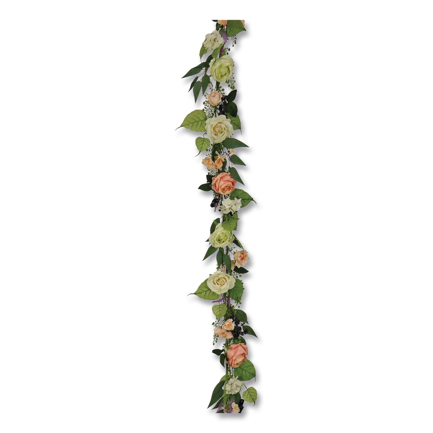 National Tree Company® Rose and Lavender Spring Garland, 72" Long, Pink (NTTDS69S21G7504)