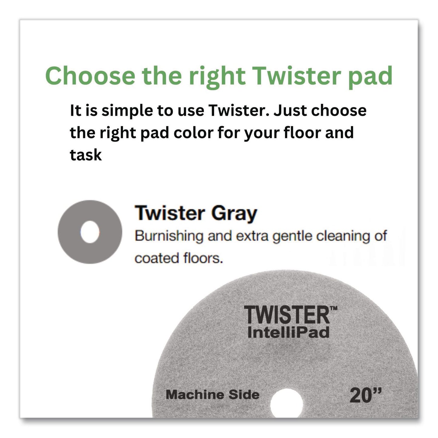 Diversey™ Twister Intellipad, 20", 2/Carton (DVODDT800353)