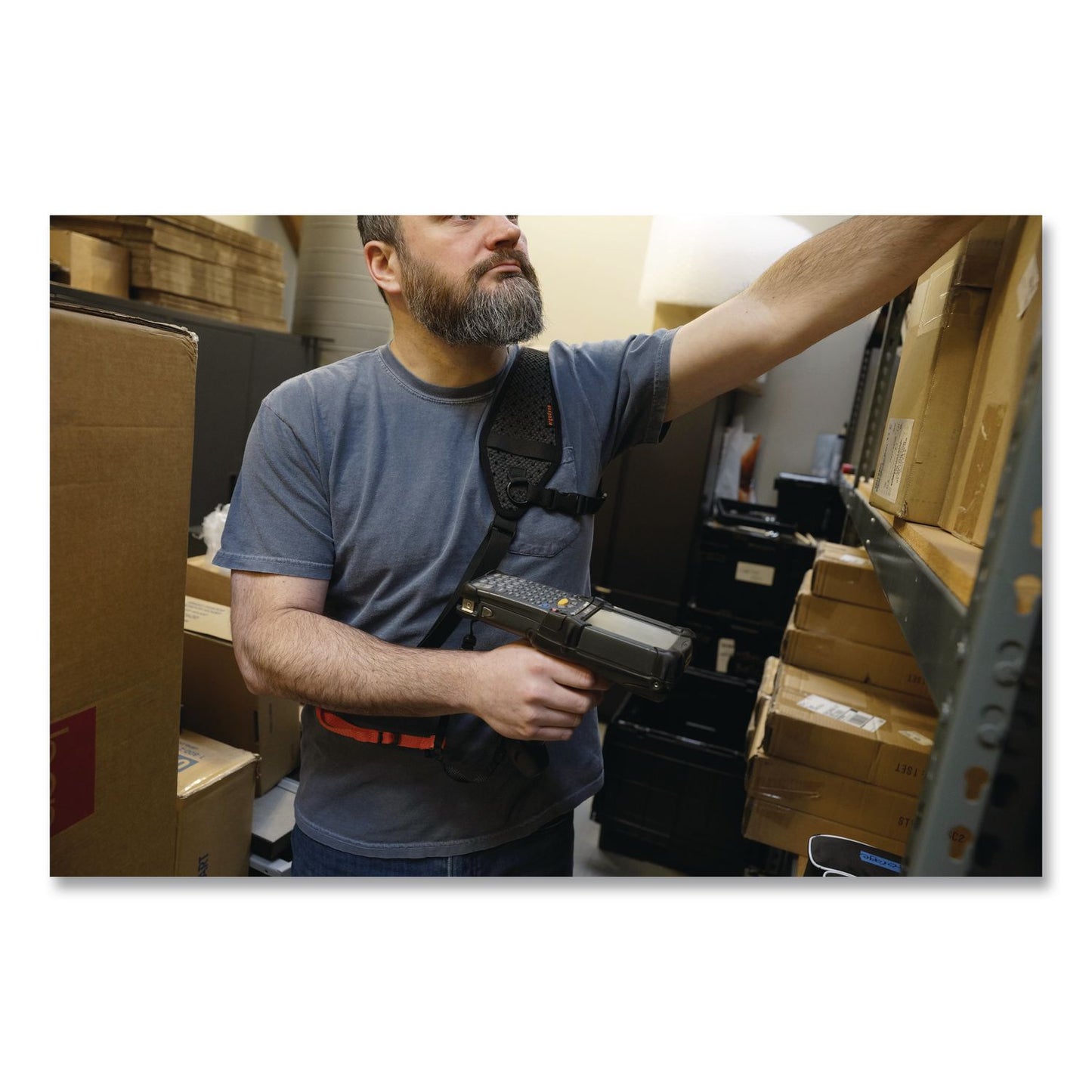 ergodyne® Squids 3143 Barcode Scanner Sling Lanyard, 8.75" Long, Black (EGO19254)