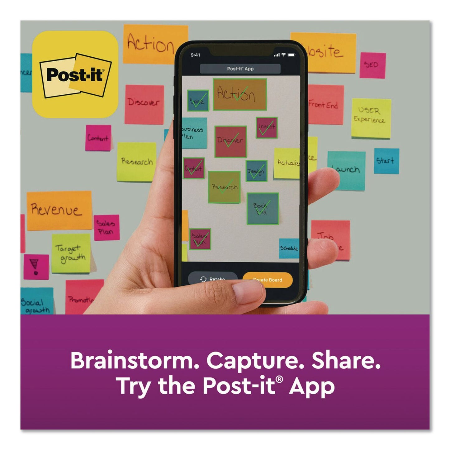 Post-it® Notes Super Sticky Canary Yellow Pads Combo Pack, (6) Unruled 1.88 x 1.88, (3) Note Ruled 4 x 4, (3) Note Ruled 4 x 6, 90 Sheets/Pad, 12 Pads/PK (MMM2937240)