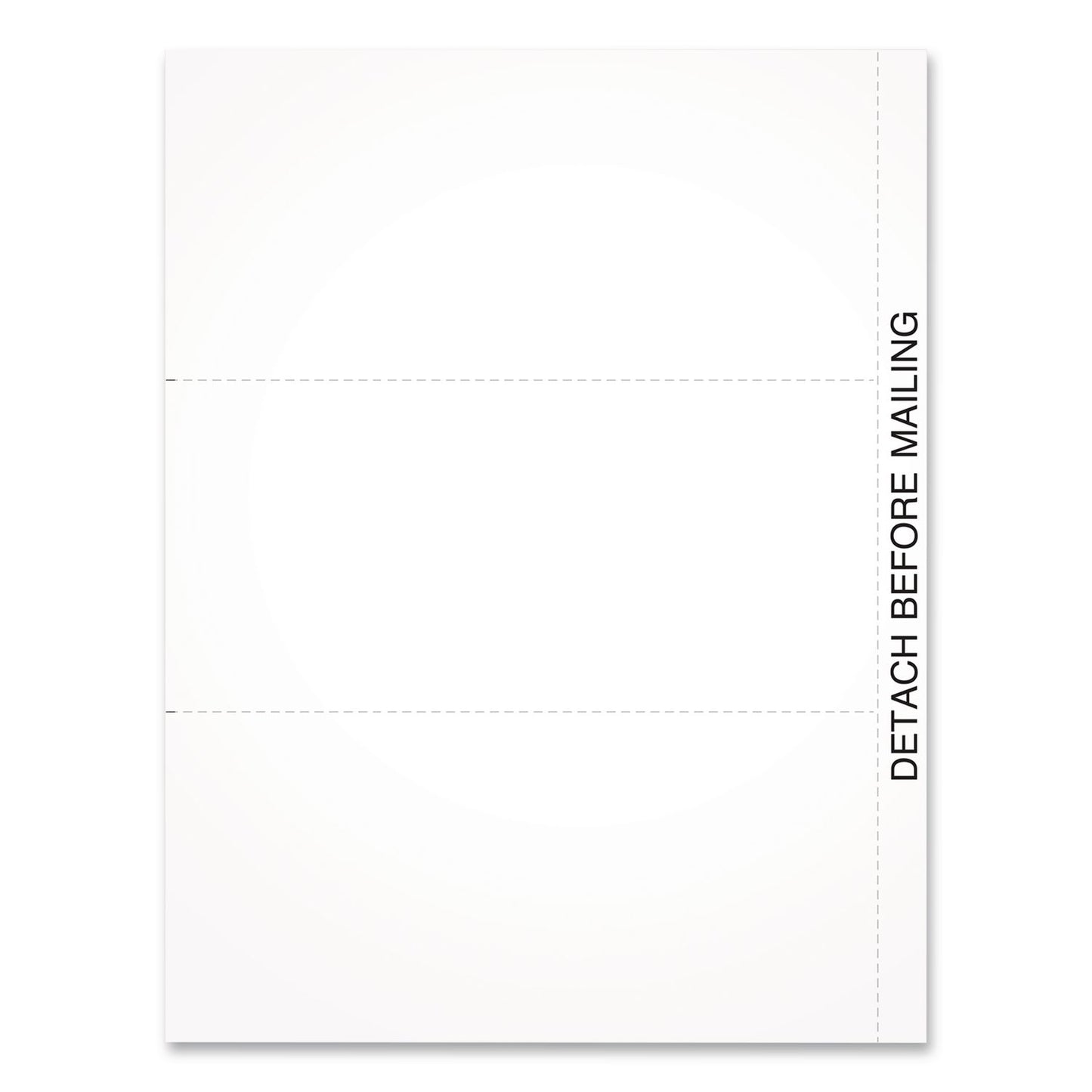 Adams® 2024 W-2 or 1099 Blank 3-Up Laser/Inkjet Forms, 8.5 x 3.66, 3 Forms/Sheet, 102 Forms Total (TOP411965)