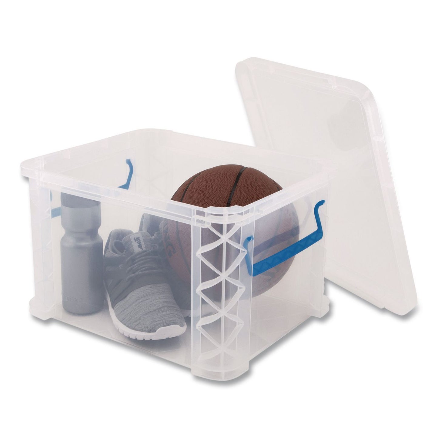 Advantus Super Stacker File and Document Box, Letter/Legal Files, 14.68 x 18.37 x 33.75, Translucent White (AVT486085)