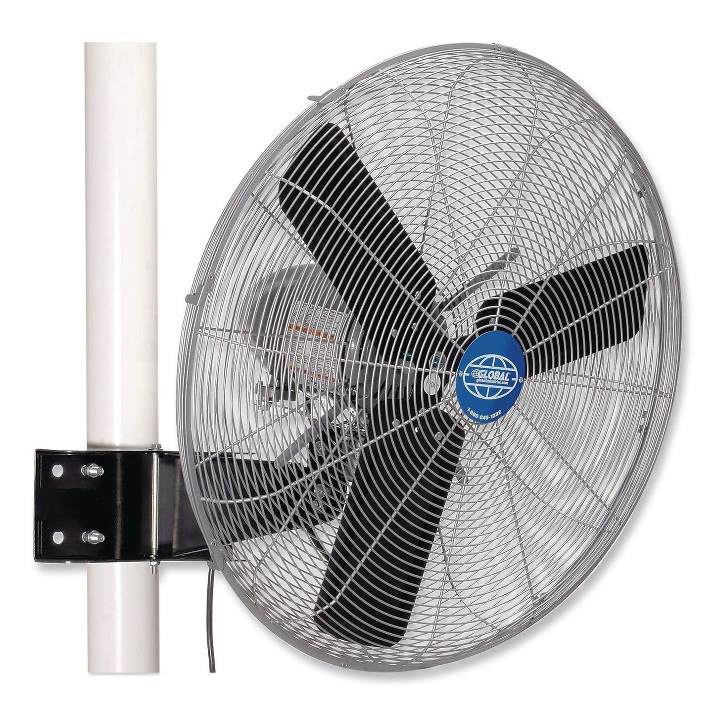 Global Industrial® Oscillating Fan, Pole or Column Mount, 24", 4,050 CFM, 1/4 hp (GBE293155)