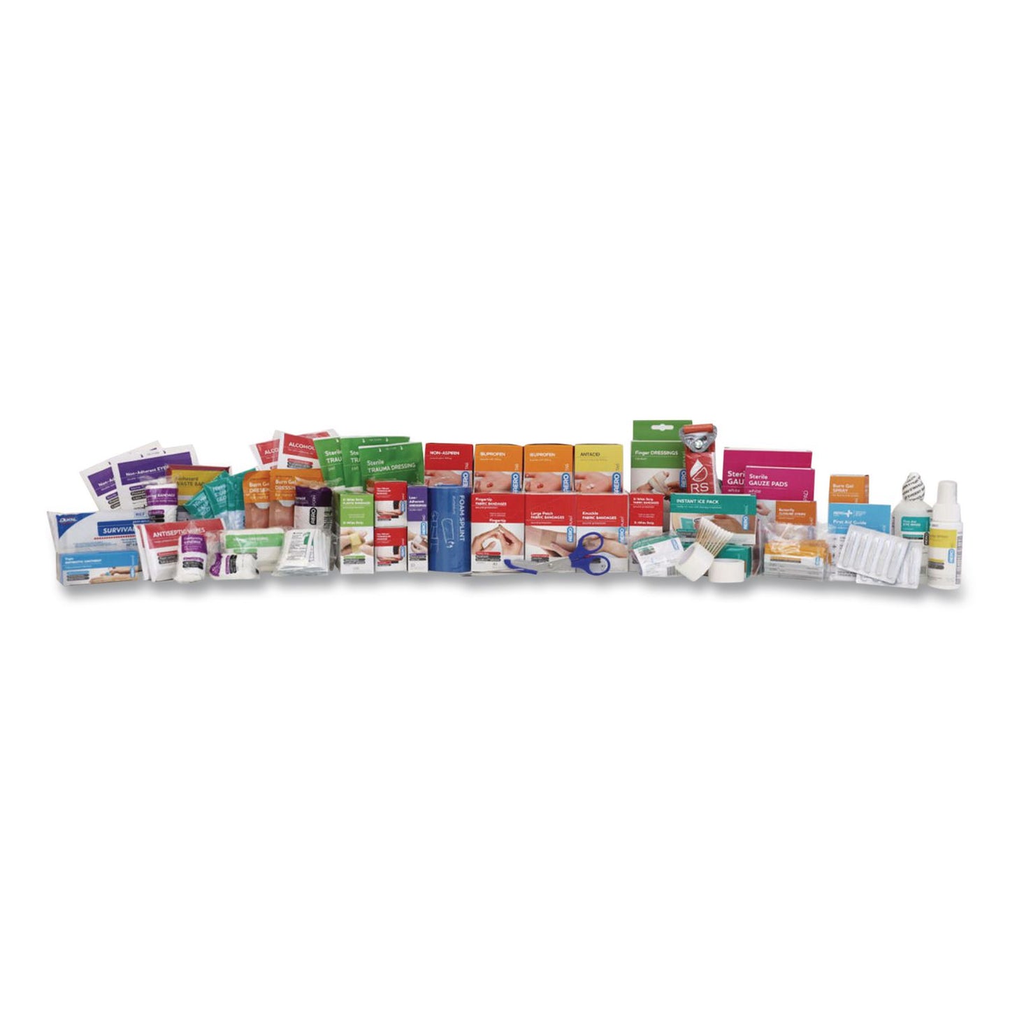 SUREFILL™ 150 Series Class B 4-Shelf First Aid Cabinet - Meds, 150 Person, 855 Pieces, Metal Case (AOHSF150BMT)