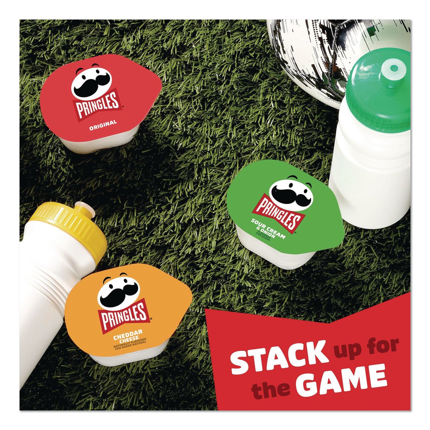 Pringles® Snack Stacks, Assorted Flavors, 18 Cups/Carton (KEB18252)