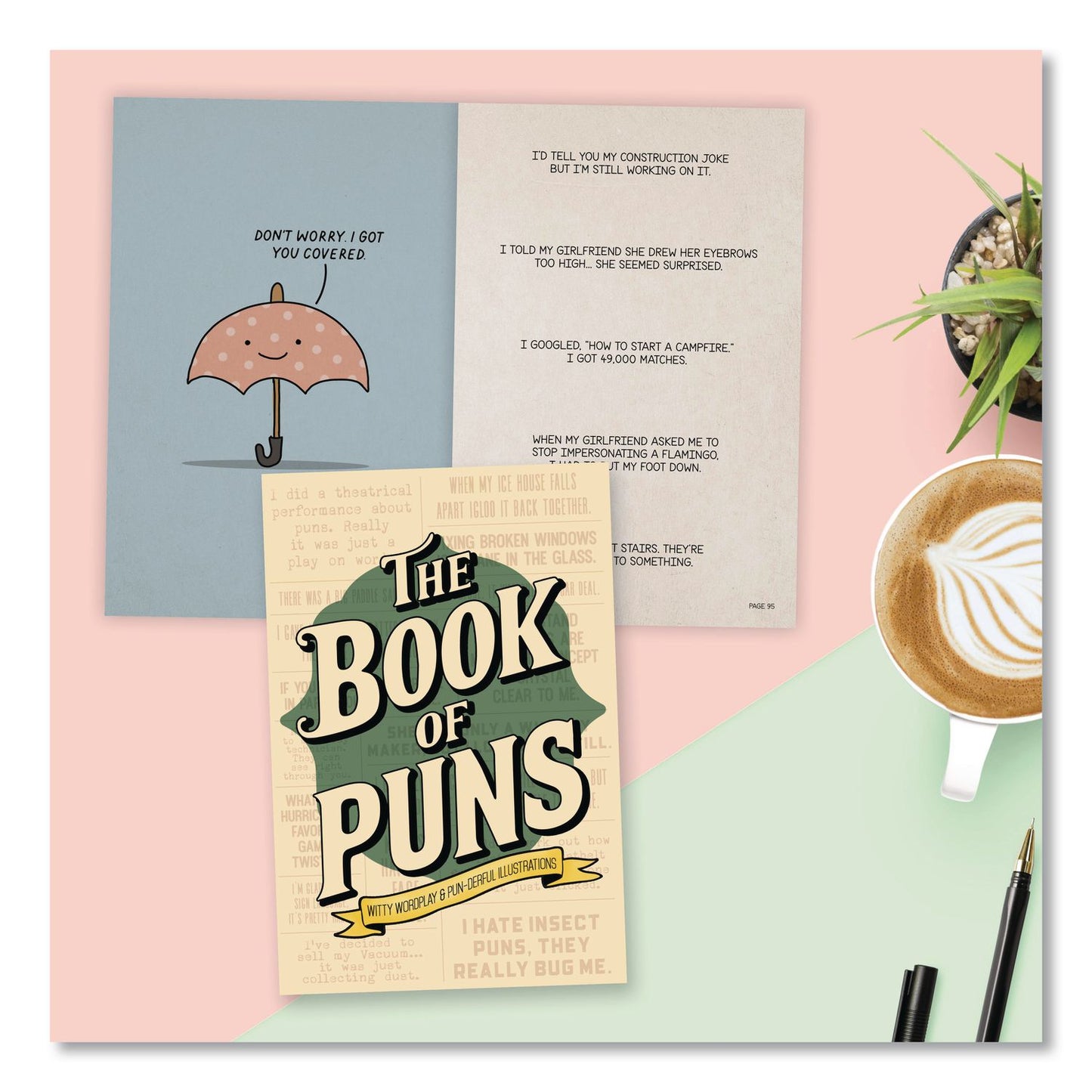 Willow Creek Press The Book of Puns Softcover Book, Paperback, 112 Pages (WPR49809)