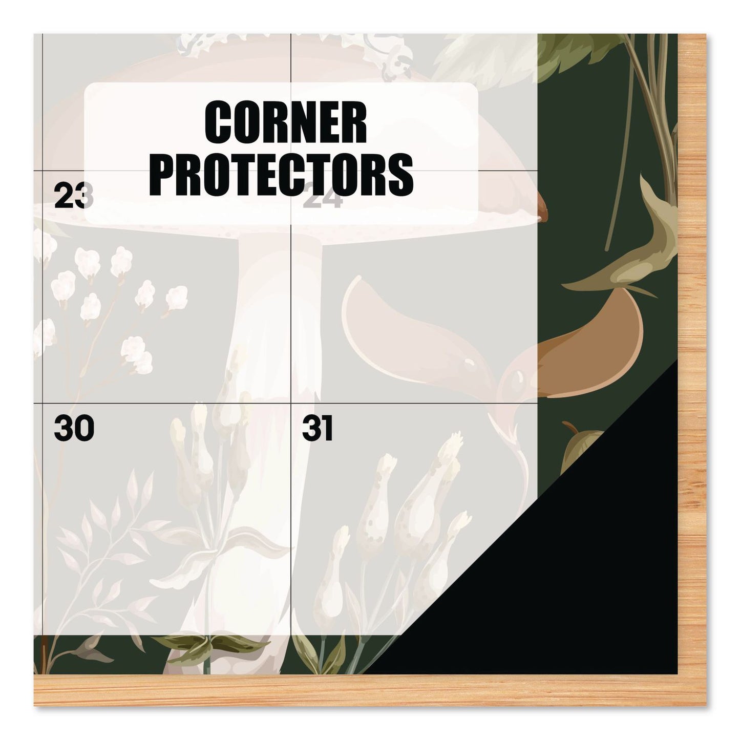 Willow Creek Press Woodland Mushroom Small Monthly Desk Pad Calendar, 17 x 12, White Sheets, Black Headband/Corners, 12-Month (Jan to Dec): 2026 (WPR57186)
