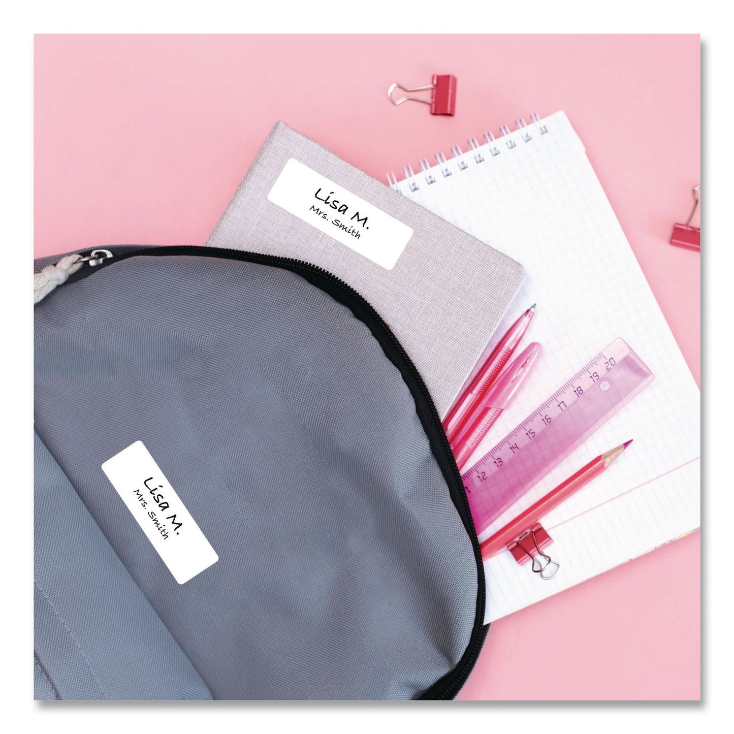 Avery® No-Iron Fabric Labels, Handwrite Only, 1 x 3, White, 5/Sheet, 10 Sheets/Pack (AVE40725)