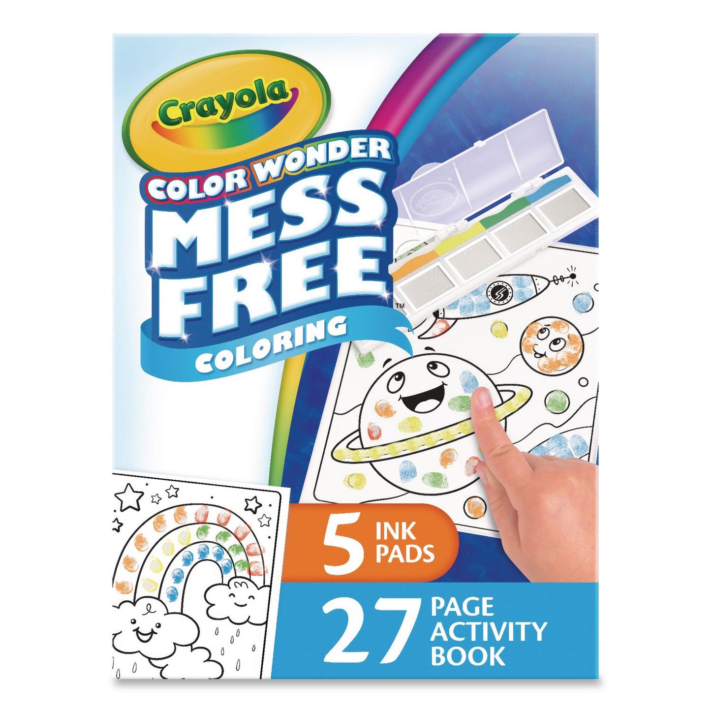 Crayola® Color Wonder Mess Free Coloring Fingerprint Activity Book, Ages 3 and Up, 27 Pages (CYO752842)