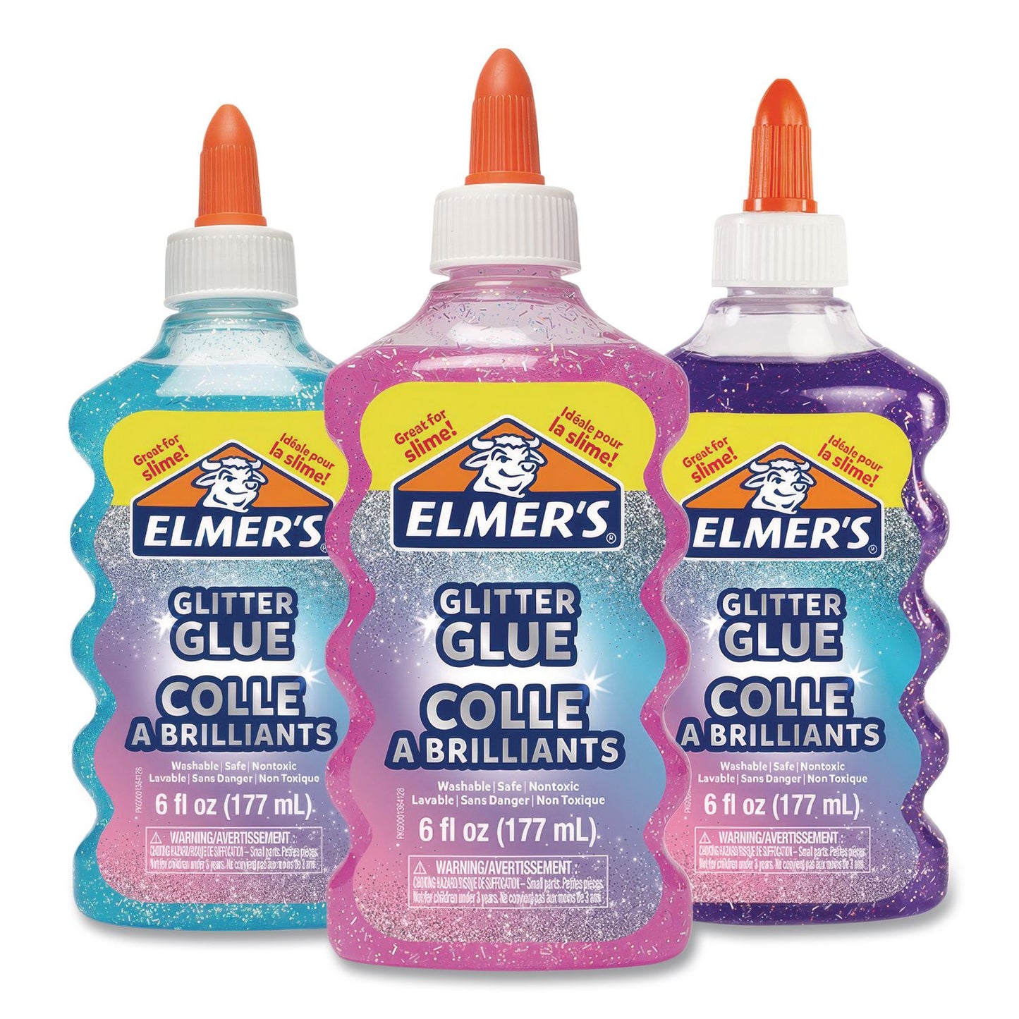 Elmer's® Glitter Glue, 6 oz Bottle, Randomly Assorted Color (EPI2058579)