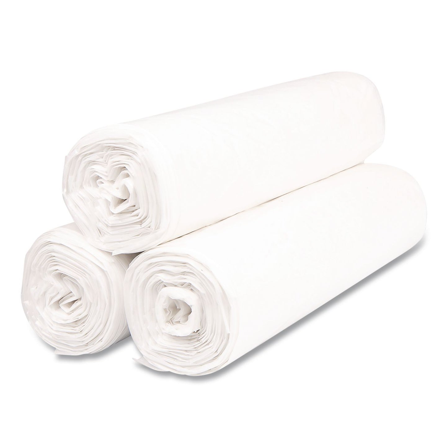 Inteplast Group Institutional Low-Density Can Liners, 45 gal, 1.15 mil, 40" x 46", Natural, Interleaved Roll, 20 Bags/Roll, 5 Rolls/Carton (IBSSLW4046SPNS)