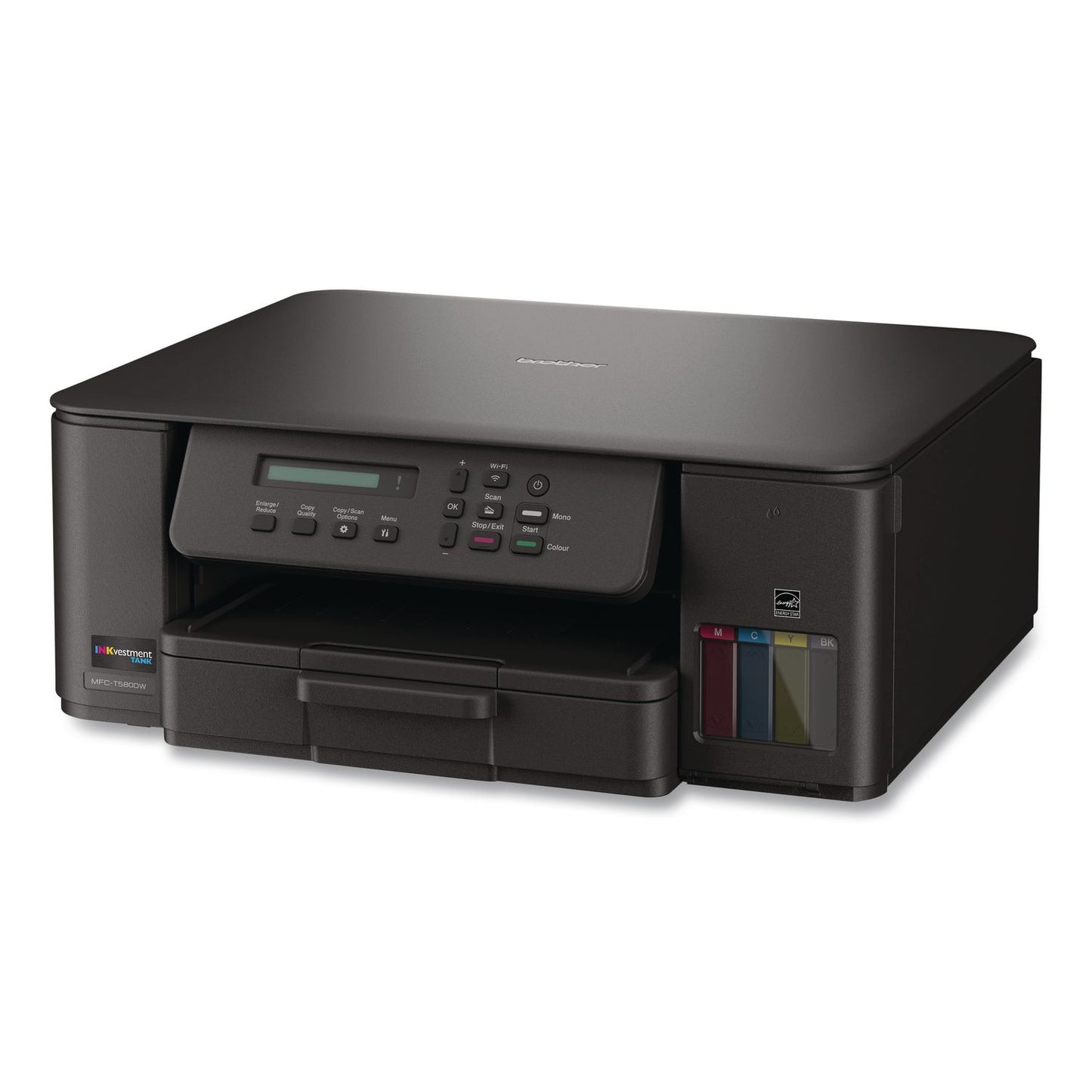 Brother MFCT580DW INKvestment Tank 580 Wireless Color Inkjet All-in-One Printer, Copy/Print/Scan (BRTMFCT580DW)