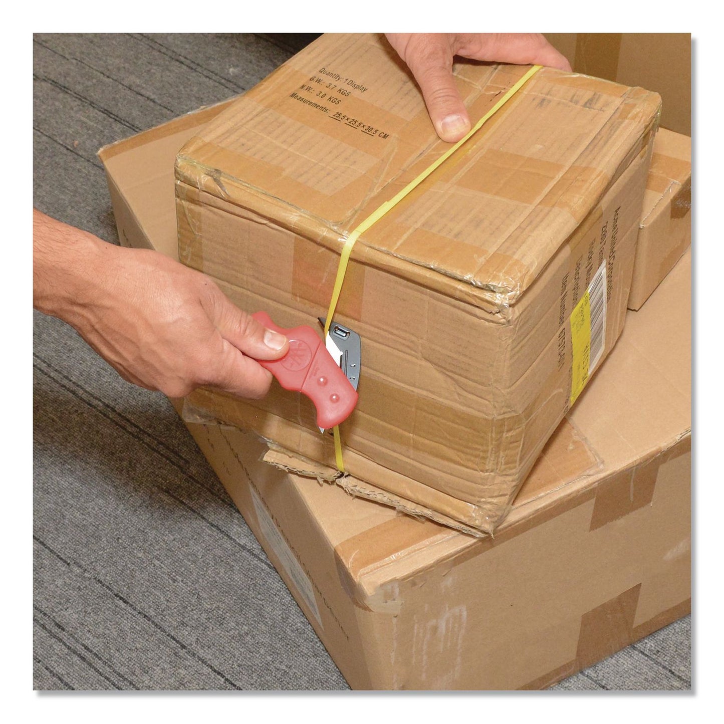 Westcott® Single-Sided Safety Cutter, Orange (ACM00446)