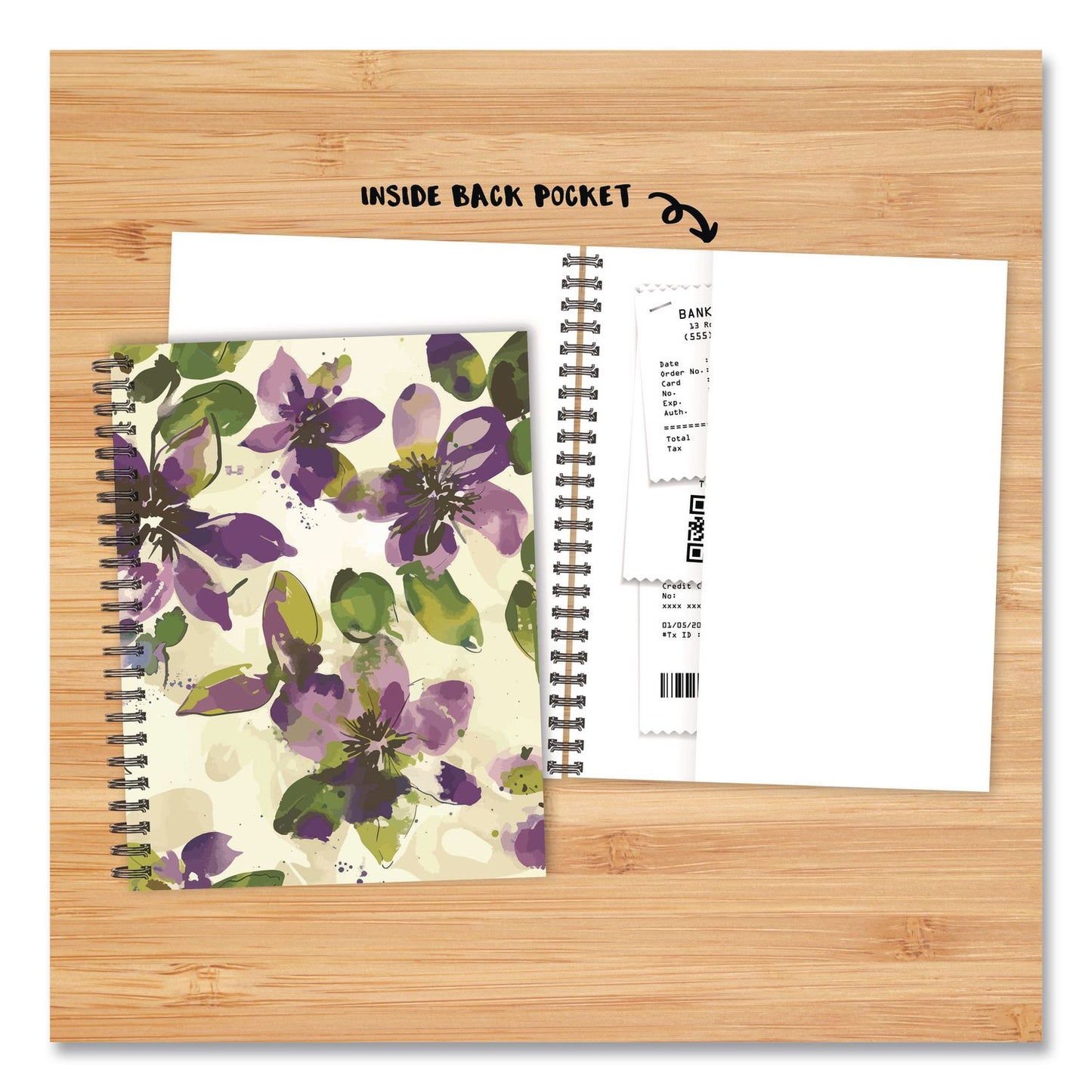 Willow Creek Press Watercolor Floral Weekly/Monthly Planner, 8.5 x 6.5, Multicolor Cover, 12-Month (Jan to Dec): 2026 (WPR58459)
