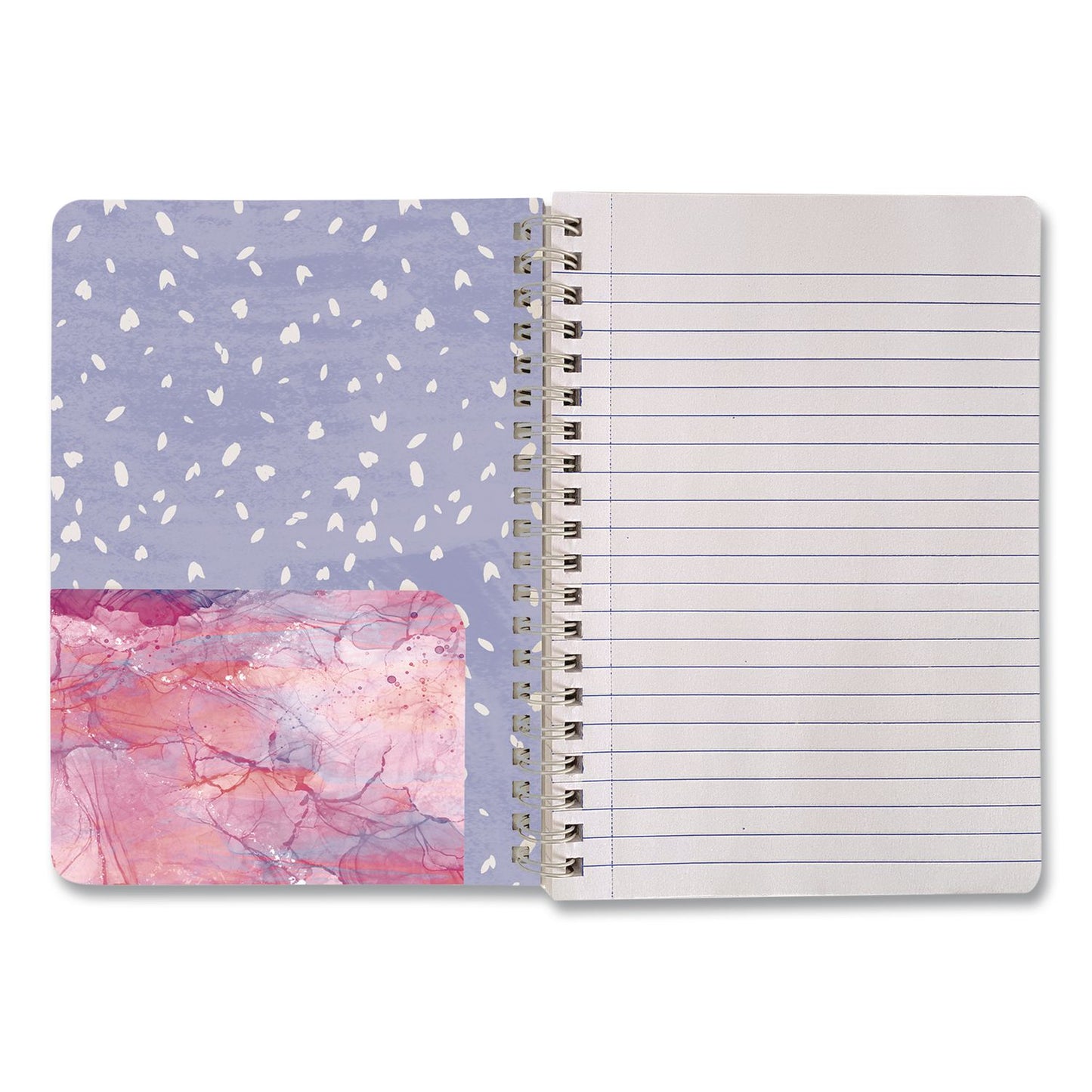Carolina Pad® Silver Lining Hardcover Journal, Medium/College Rule, Randomly Assorted Cover Designs and Colors, (80) 7 x 5 Sheets (CPP35000)