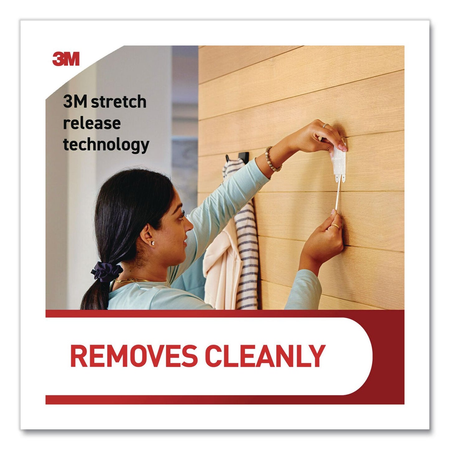 Command™ Decorative X-Large Triple Hooks, Metal, Matte Black, Supports 10 lb, 2/Pack (MMM17038MB2ES)