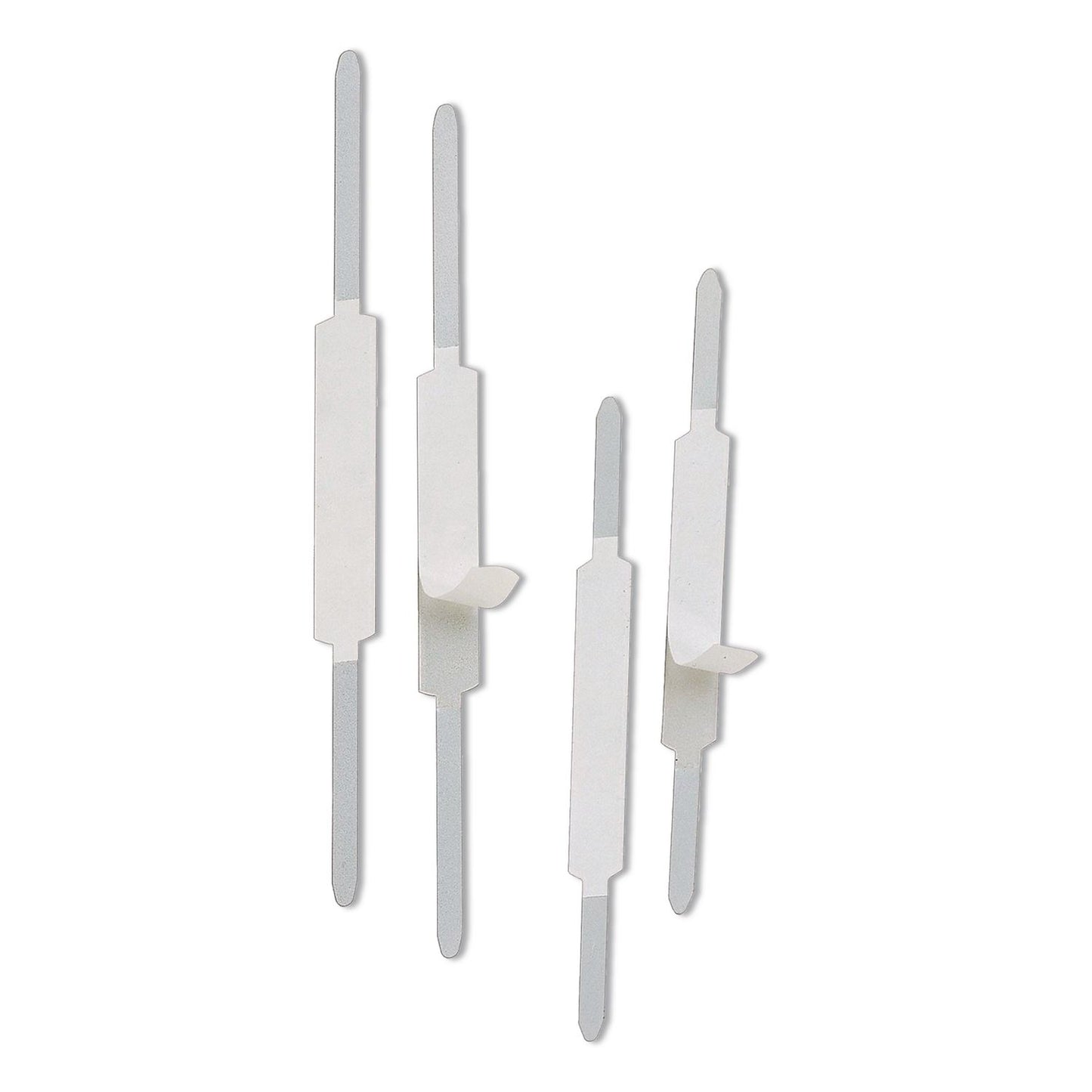 Officemate Self-Adhesive Two-Prong Folder Fasteners, 2" Capacity, 2.75" Center to Center, Matte Silver, 100/Box (OIC526012)