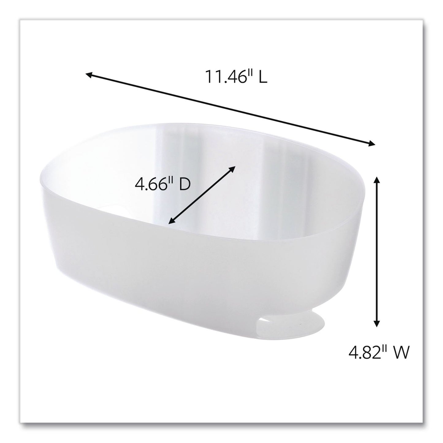 Command™ Bath Shower Caddy, 11.45 x 4.8 x 4, Clear (MMM70006900693)