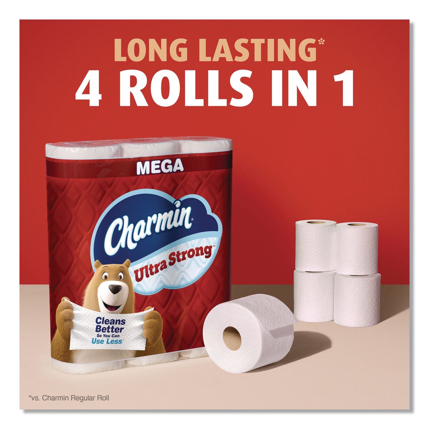 Charmin® Ultra Strong Bathroom Tissue, Septic Safe, 2-Ply, White, 220 Sheets/Roll, 12 Rolls/Pack (PGC32173)