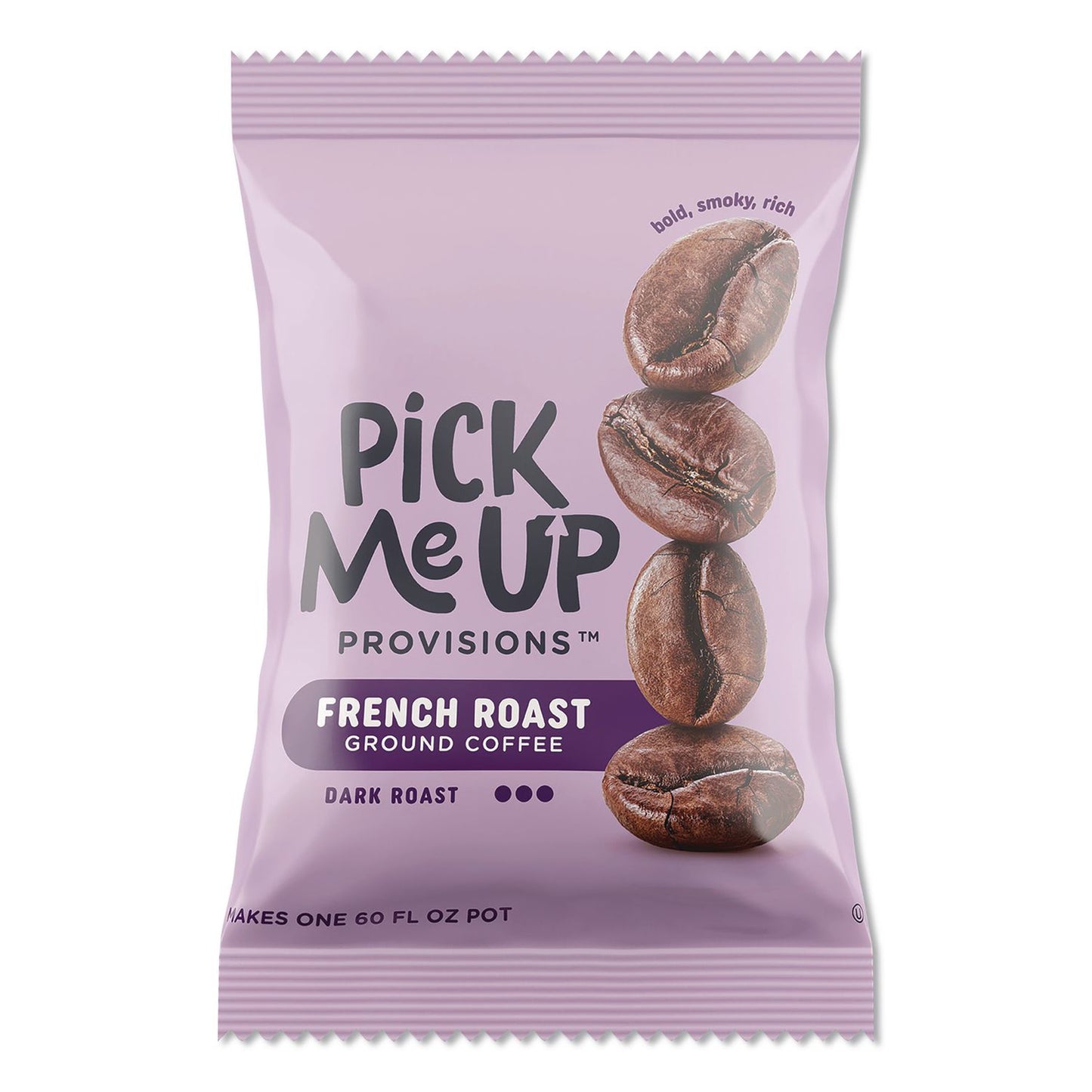 Pick Me Up Provisions™ French Roast Coffee Fraction Pack, 2.2 oz, 42/Carton (PIEBHS90366)