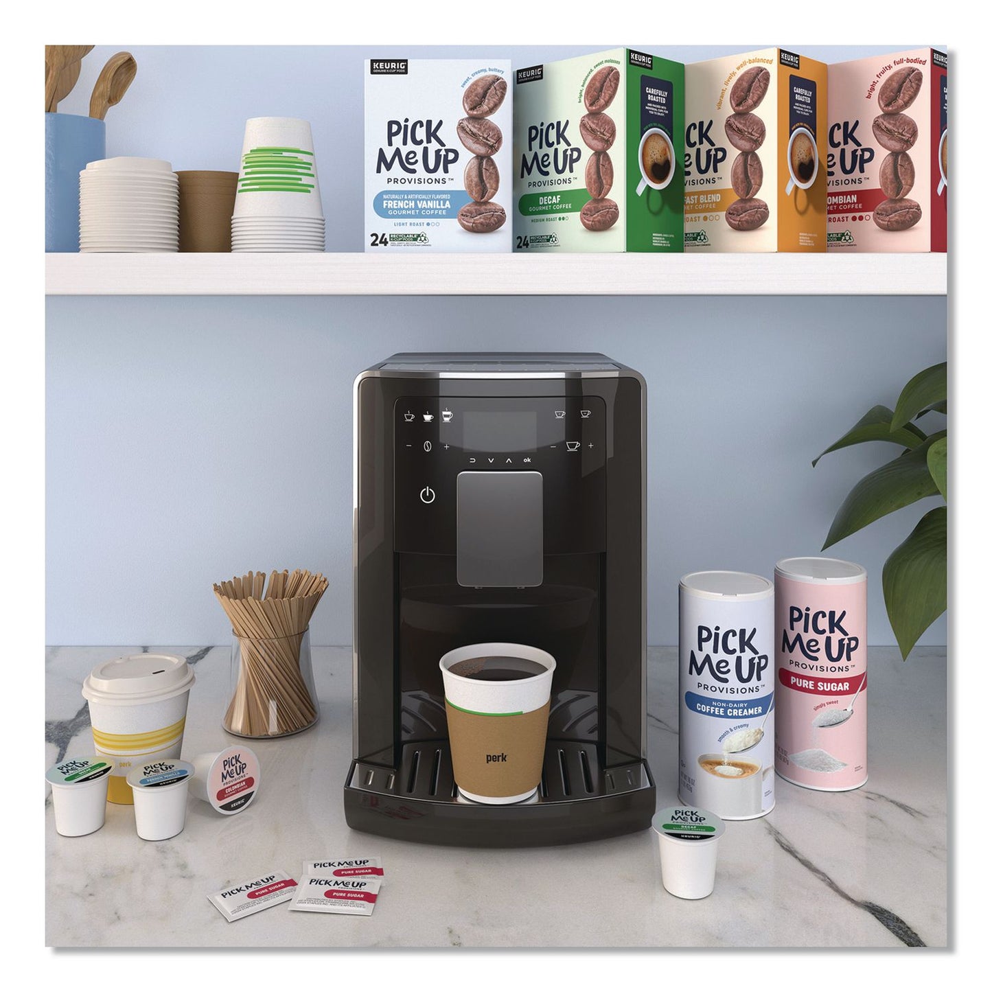 Pick Me Up Provisions™ Original Powdered Creamer, 16 oz Canister, 8/Pack (PIEPM62428)