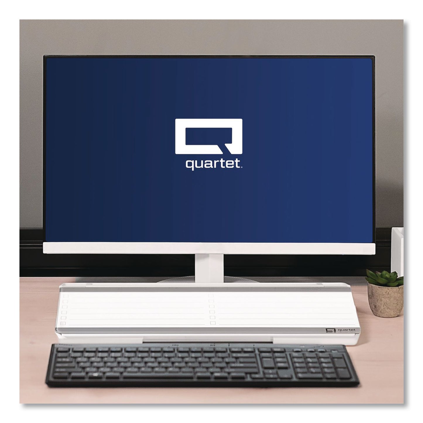 Quartet® Flip-Top Glass Dry Erase Desktop Pad, 18 x 6, White Surface (QRTQ090F04R)